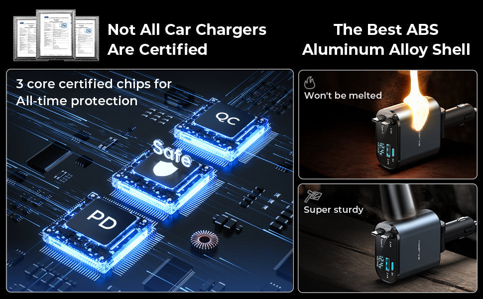 4 in 1 Retractable Charger